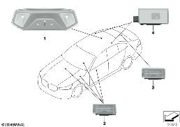 VARIOUS LAMPS diagram for BMW 5 Series G60 Sedan 530e