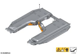 Zestaw zespołu akumulatora wys.napięcia diagram for BMW 7 Series G70 M760eX