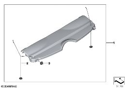 Odkládací dno diagram for BMW MINI F66 JCW