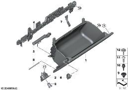 GLOVE BOX diagram for BMW 5 Series G61 Touring 540dX