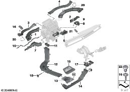 AIR CHANNEL diagram for BMW 5 Series G68 Sedan i5 eDrive40L
