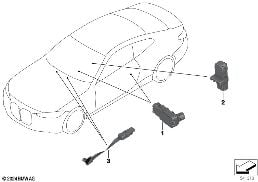 Fibre optique habitacle diagram for BMW 4 Series G23 Cabriolet LCI M440iX