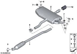 EXHAUST SYSTEM, REAR