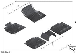 매트 diagram for BMW X3 G45 20