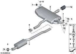 EXHAUST SYSTEM, REAR