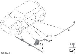 Lichtleiter Innenraum diagram for BMW MINI F66 JCW