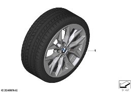 Roue hiver complète rayon en Y 971 - 17