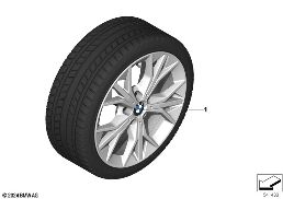 Roue hiver complète rayon en Y 972 - 17