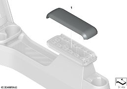 Loketní opěrka středová konzola diagram for BMW MINI F66 JCW