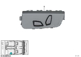 Spínač seřízení sedadla spolujezdce diagram for BMW MINI F66 JCW