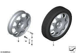 비상 휠,경합금 diagram for BMW X3 G45 20