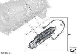 POWER ELECTRONICS 8HP60MH/80MH/XMH diagram for BMW X7 G07 LCI 40iX