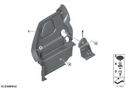 Výplň zavaz.prostor boční diagram for BMW MINI F66 JCW