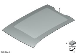 PANORAMA ROOF,GLASS SLIDE/TILT SUNR PAN diagram for BMW 2 Series F78 Gran Coupé 225L