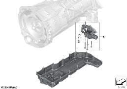 PARKING LOCK MODULE GA8HP60/80 MH/XMH diagram for BMW X7 G07 LCI 40iX