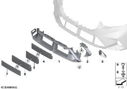 M TRIM DECOR ELEMENTS, FRONT