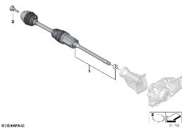 OUTPUT SHAFT FRONT RIGHT / ALL-WHEEL