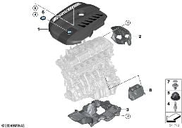 Akustyka silnika diagram for BMW 7 Series G70 750eX
