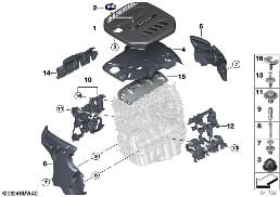 ENGINE ACOUSTICS diagram for BMW 3 Series G20 Sedan 320dX