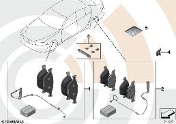 SERVICE KIT BRAKE PADS