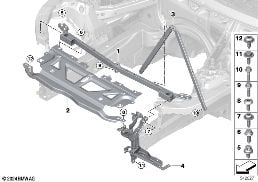 FRONT PANEL diagram for BMW 3 Series G80 M3 LCI M3 Competition