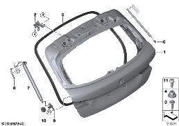 TRUNK LID diagram for BMW 1 Series F70 120