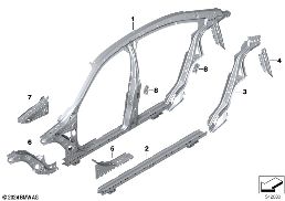 SIDE FRAME SECTION, CENTER
