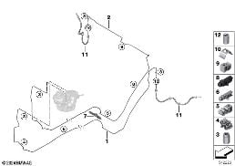 BRAKE PIPE REAR diagram for BMW 2 Series F74 Gran Coupé 223 xDrive