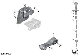 ENGINE SUSPENSION diagram for BMW 1 Series F40 128ti