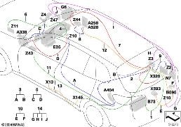 Câble d'alim.faisceau de câbles princip. diagram for BMW X5 G05 40iX