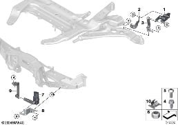 Sensor Leuchtweitenregulierung diagram for BMW MINI F66 JCW