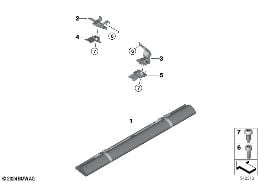 PARTITION NET / SIGHT GUARD, CARGO AREA diagram for BMW 5 Series G61 Touring 540dX