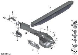COMBINATION BLIND diagram for BMW 5 Series G61 Touring 540dX