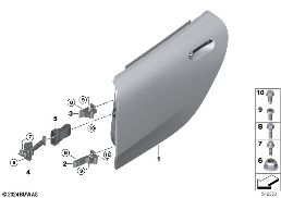 REAR DOOR - HINGE/DOOR BRAKE