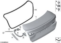 TRUNK LID diagram for BMW 2 Series F74 Gran Coupé M235 xDrive