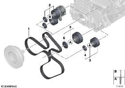 BELT DRIVE-GENERATOR/AC/POWER STEERING