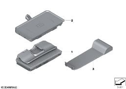 SEPARATE COMPONENTS TELEPHONY WCA/NFC diagram for BMW X3 G01 20i
