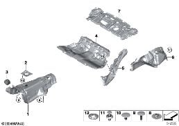 SOUND INSULATING REAR diagram for BMW 3 Series G80 M3 M3 Competition