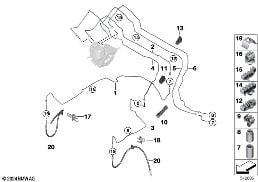 BRAKE PIPE, FRONT diagram for BMW X3 G45 20