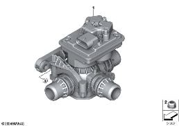 CHANGEOVER VALVE diagram for BMW 5 Series G68 Sedan i5 eDrive40L