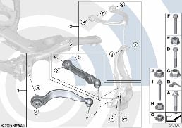 REPAIR KIT FOR RADIUS RODS AND WISHBONES