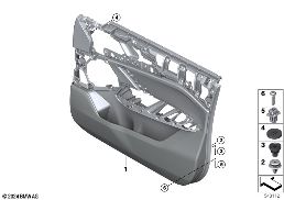 Portierbekleding, voor diagram for BMW X1 U11 20i