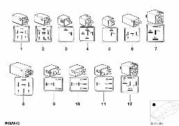 VARIOUS RELAYS AND MODULES diagram for BMW 8 Series E31 850Ci