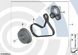 REPAIR KIT FOR BELT DRIVE