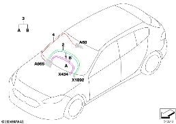 Onarım kablosu ana kablo grubu HSD diagram for BMW 2 Series F74 Gran Coupé 228 xDrive