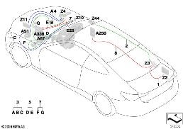 SUPPLY CABLE MAIN WIRING HARNESS diagram for BMW 4 Series G26 Gran Coupé 430i