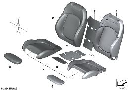 SEAT, FRONT, UPHLSTRY, COVER, SPORT SEAT