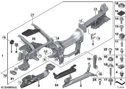 Draagbalk instrument paneel diagram for BMW Rolls-Royce Cullinan RR31 Cullinan