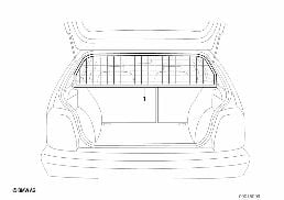 BOOT PARTITIONING GRATE diagram for BMW 3 Series E91 LCI 316i