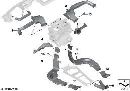 AIR CHANNEL diagram for BMW 4 Series G23 Convertible LCI 420i